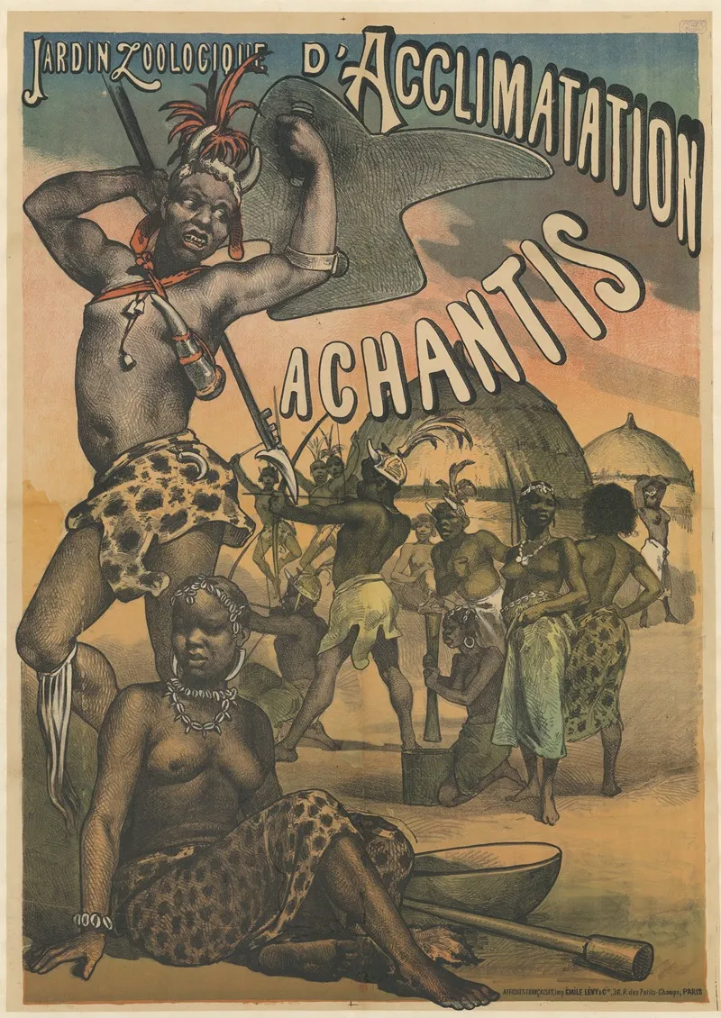 Jardin Zoologique Dacclimatation Achantis Wall Art by Imp. Emile Lévy - High-Resolution Digital Print