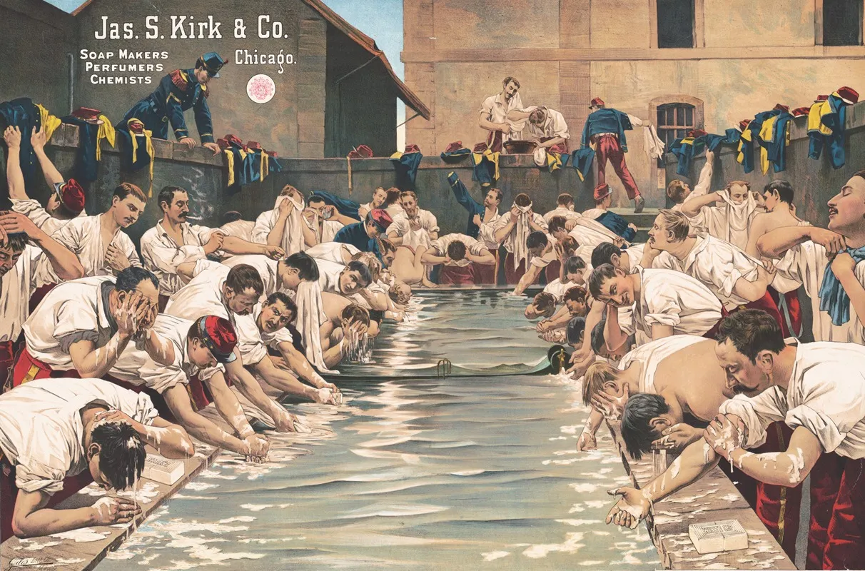 Jas S Kirk Co Soap Makers Perfumers Chemists Wall Art by Giles Litho. - High-Resolution Digital Print