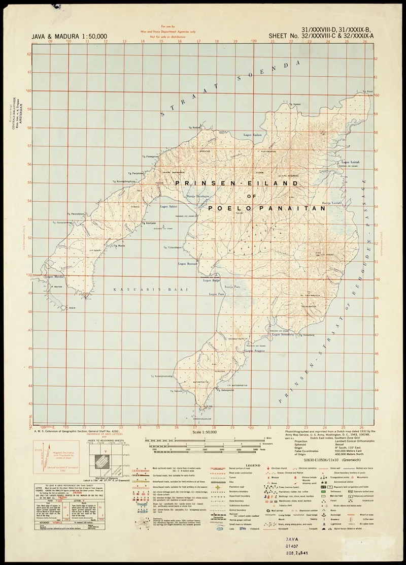 Java Madura Pl 001 Wall Art by U.S. Defence Mapping Agency - High-Resolution Digital Print