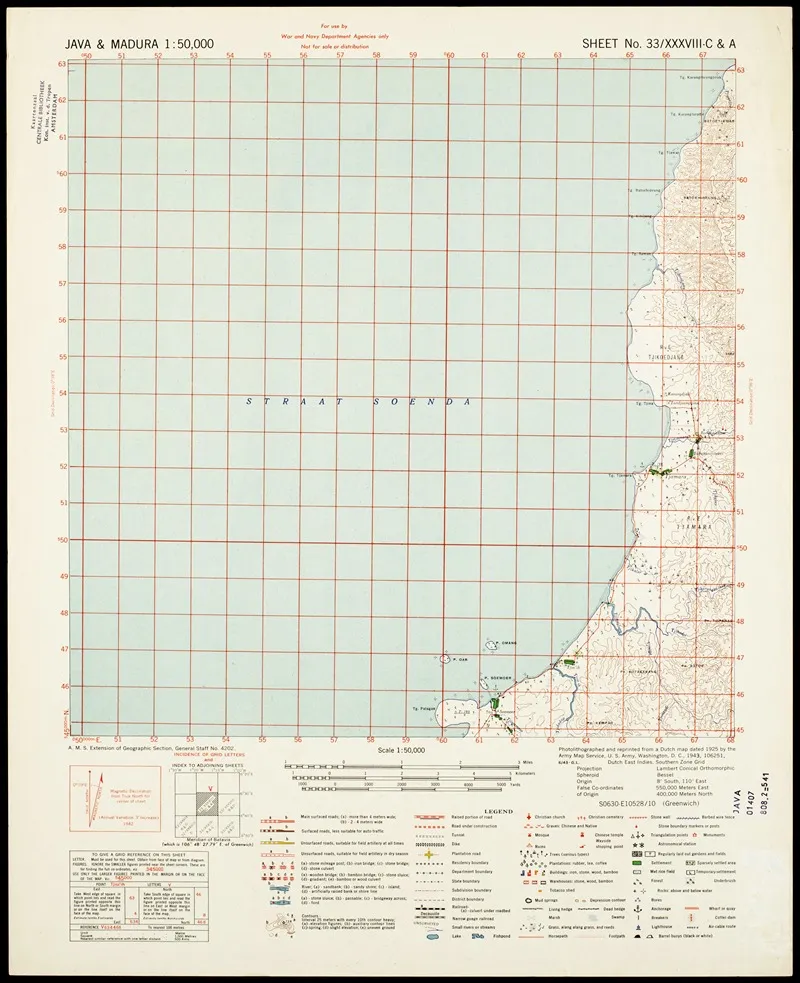 Java Madura Pl 004 Wall Art by U.S. Defence Mapping Agency - High-Resolution Digital Print