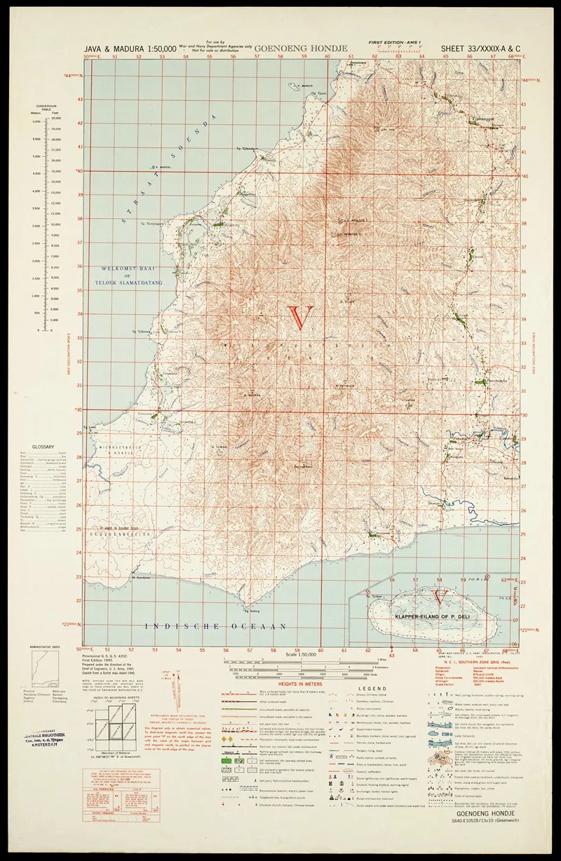 Java Madura Pl 007 Wall Art by U.S. Defence Mapping Agency - High-Resolution Digital Print