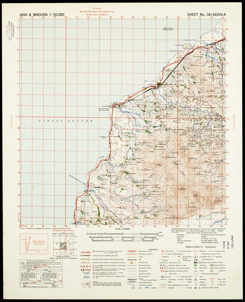 Java Madura Pl 010 Wall Art by U.S. Defence Mapping Agency - High-Resolution Digital Print
