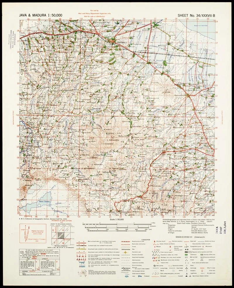 Java Madura Pl 021 Wall Art by U.S. Defence Mapping Agency - High-Resolution Digital Print