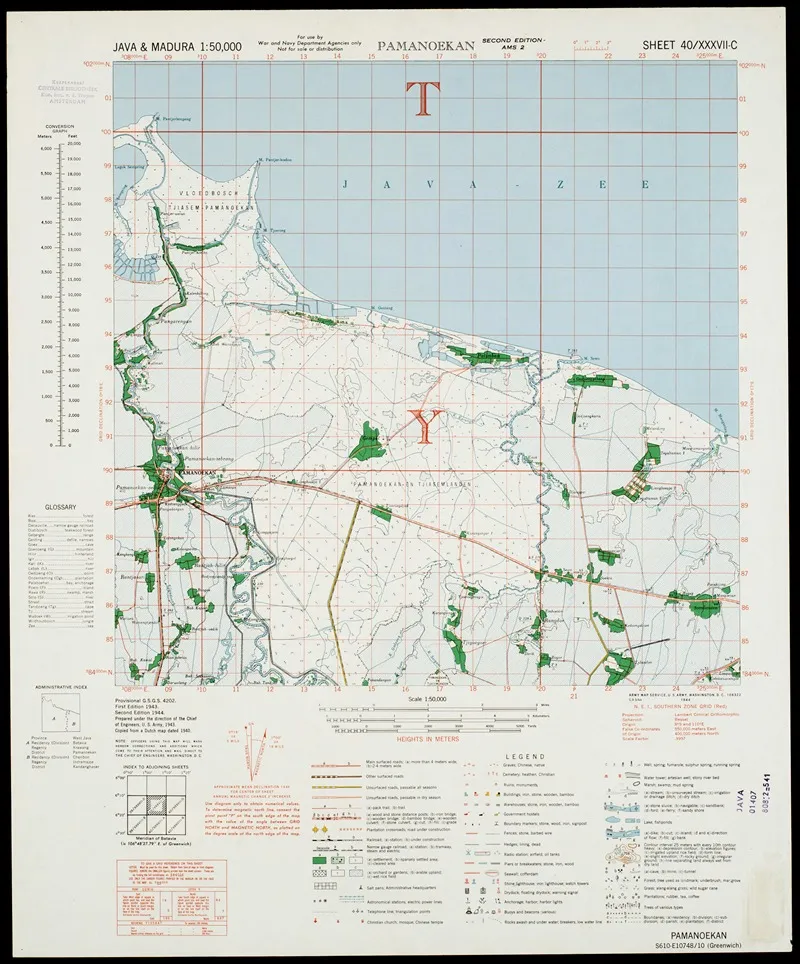 Java Madura Pl 023 Wall Art by U.S. Defence Mapping Agency - High-Resolution Digital Print