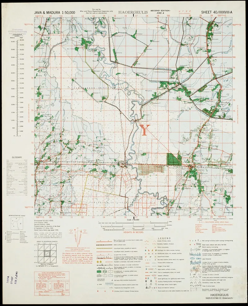 Java Madura Pl 025 Wall Art by U.S. Defence Mapping Agency - High-Resolution Digital Print