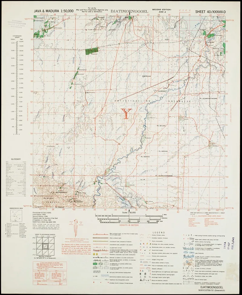 Java Madura Pl 028 Wall Art by U.S. Defence Mapping Agency - High-Resolution Digital Print