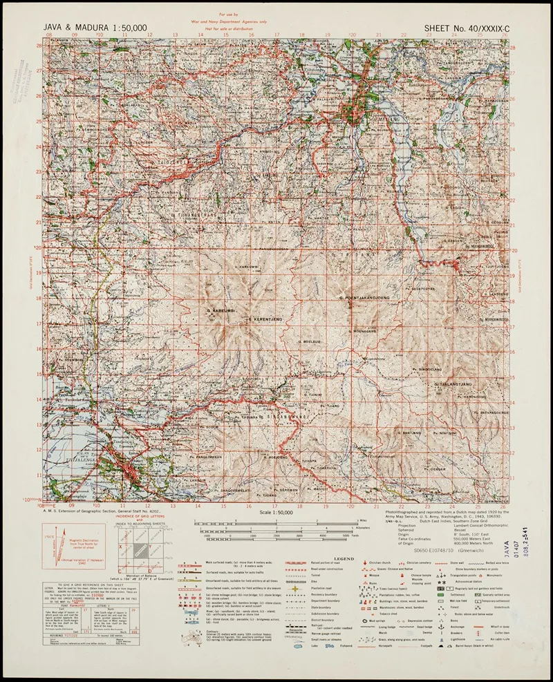 Java Madura Pl 031 Wall Art by U.S. Defence Mapping Agency - High-Resolution Digital Print