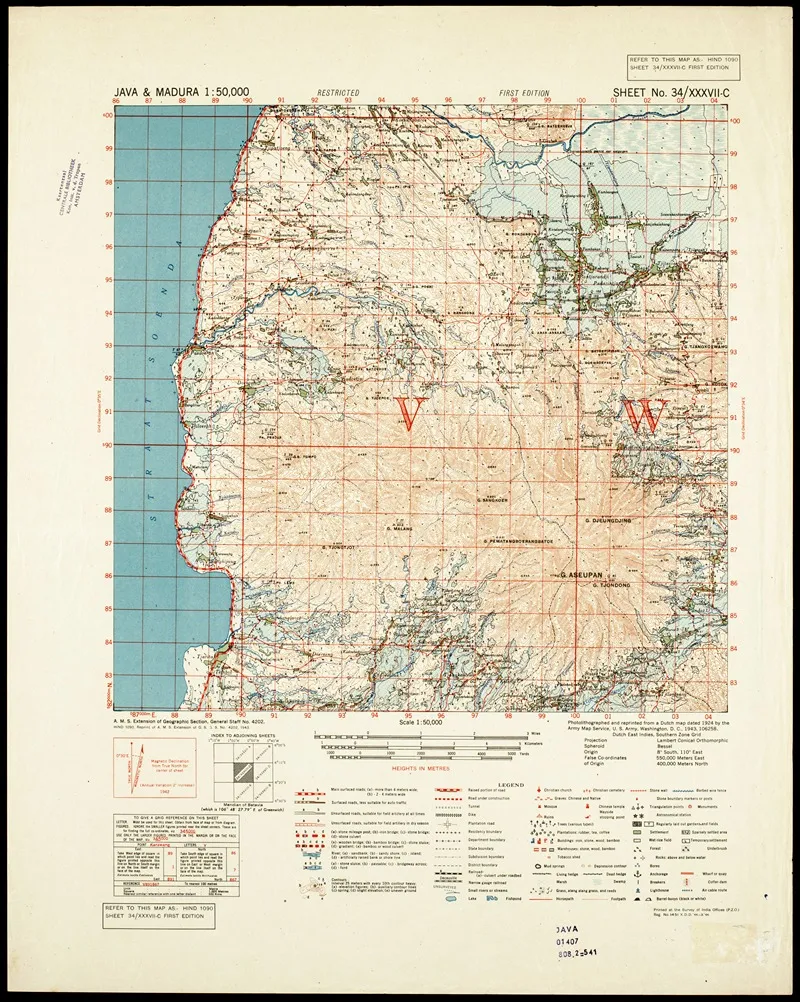 Java Madura Pl 032 Wall Art by U.S. Defence Mapping Agency - High-Resolution Digital Print
