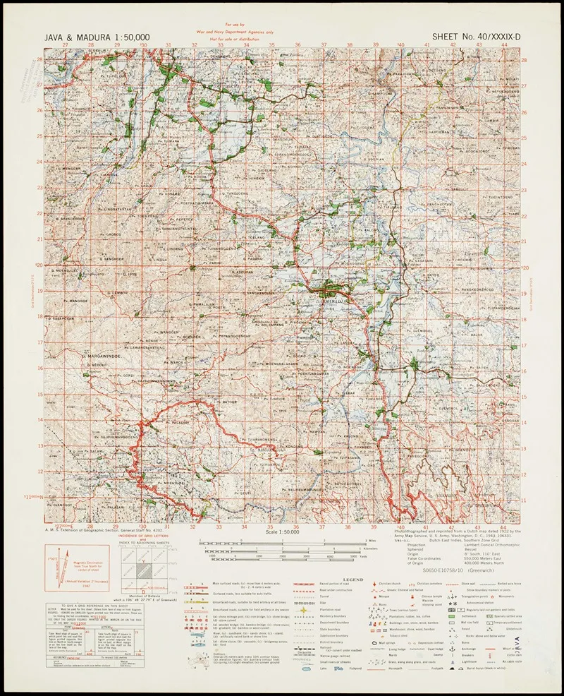 Java Madura Pl 033 Wall Art by U.S. Defence Mapping Agency - High-Resolution Digital Print