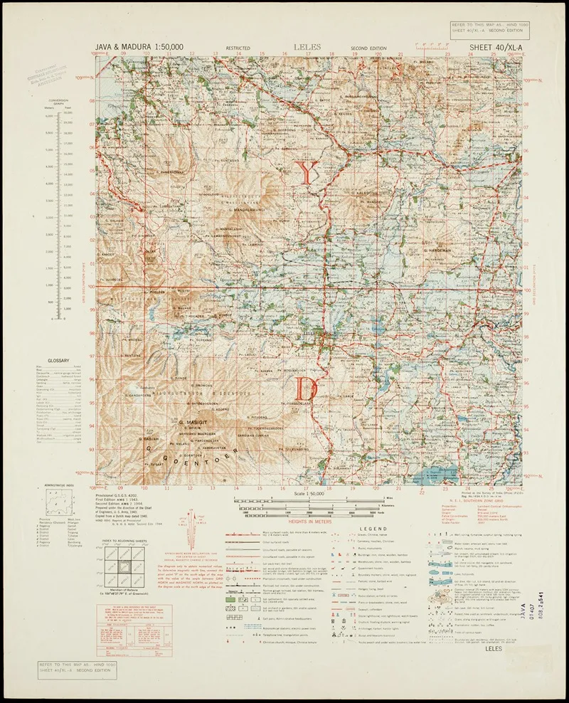 Java Madura Pl 034 Wall Art by U.S. Defence Mapping Agency - High-Resolution Digital Print