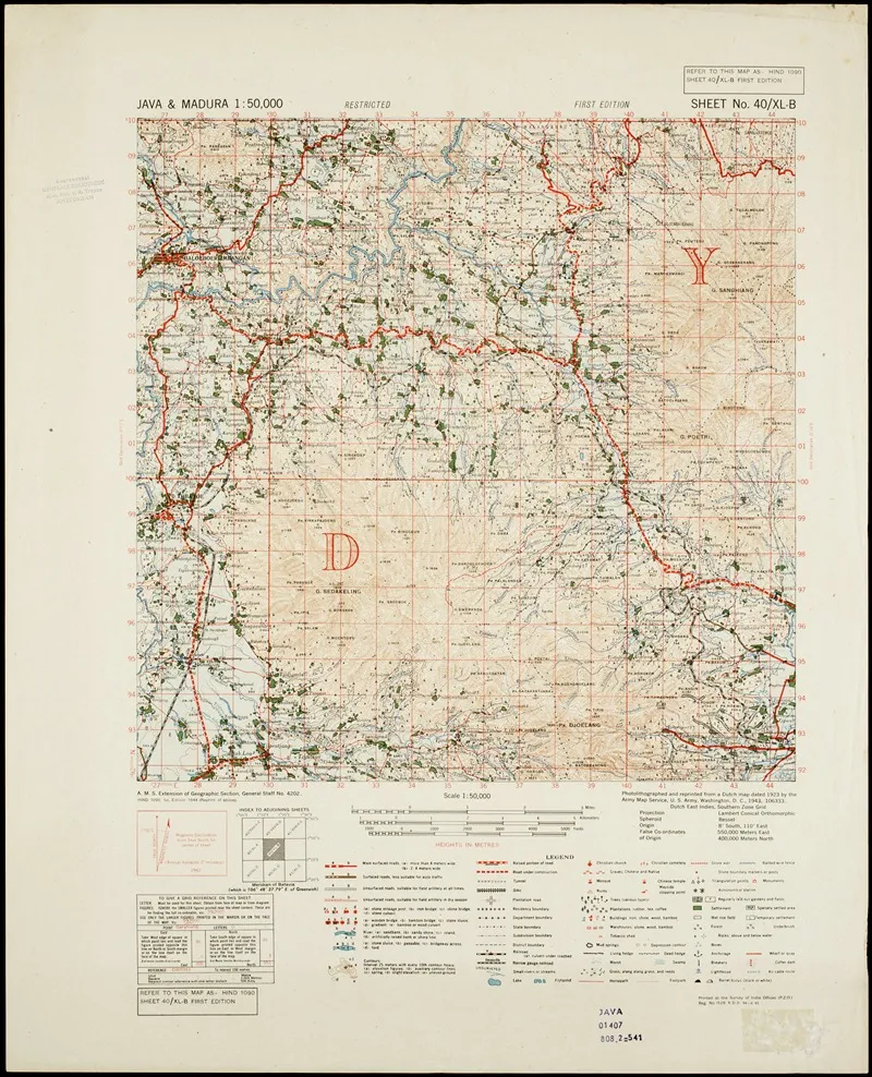 Java Madura Pl 035 Wall Art by U.S. Defence Mapping Agency - High-Resolution Digital Print