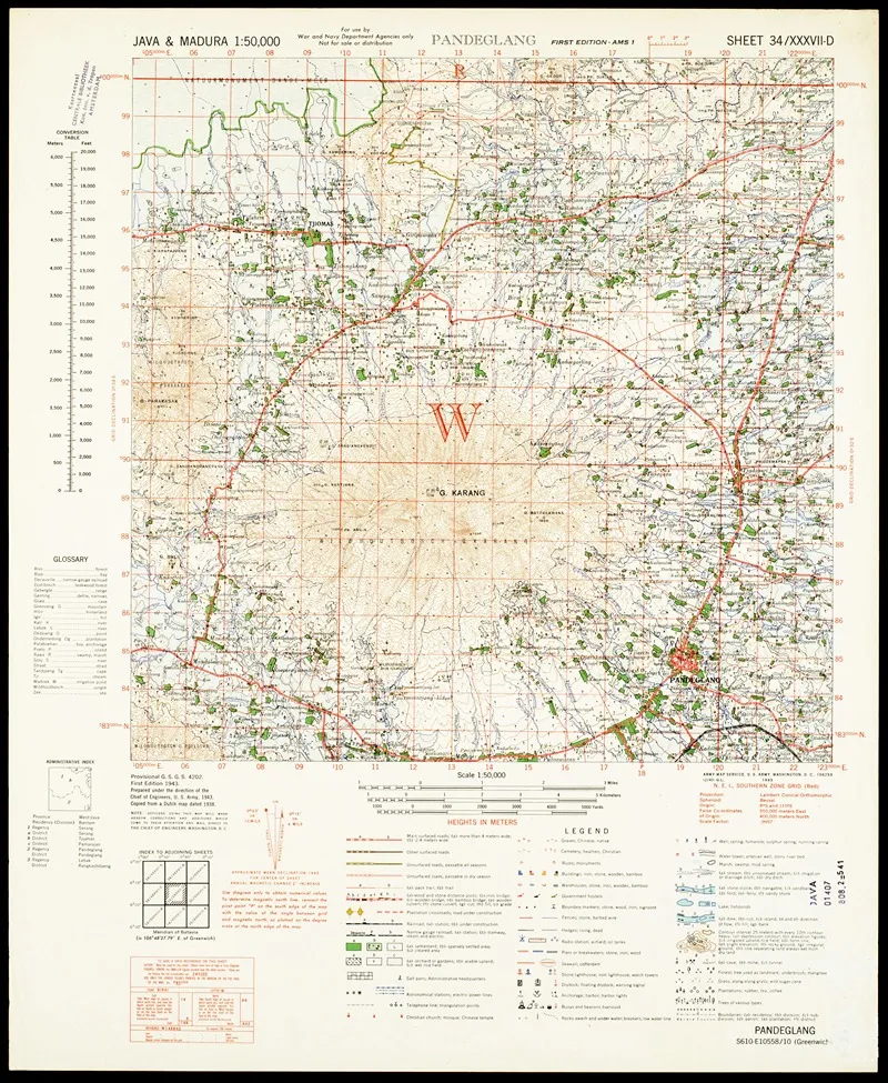 Java Madura Pl 043 Wall Art by U.S. Defence Mapping Agency - High-Resolution Digital Print
