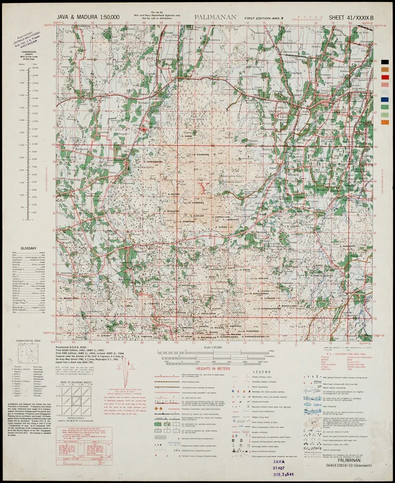 Java Madura Pl 049 Wall Art by U.S. Defence Mapping Agency - High-Resolution Digital Print