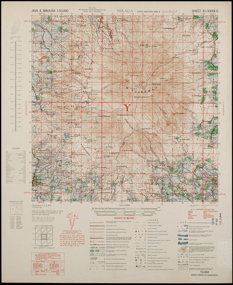Java Madura Pl 051 Wall Art by U.S. Defence Mapping Agency - High-Resolution Digital Print