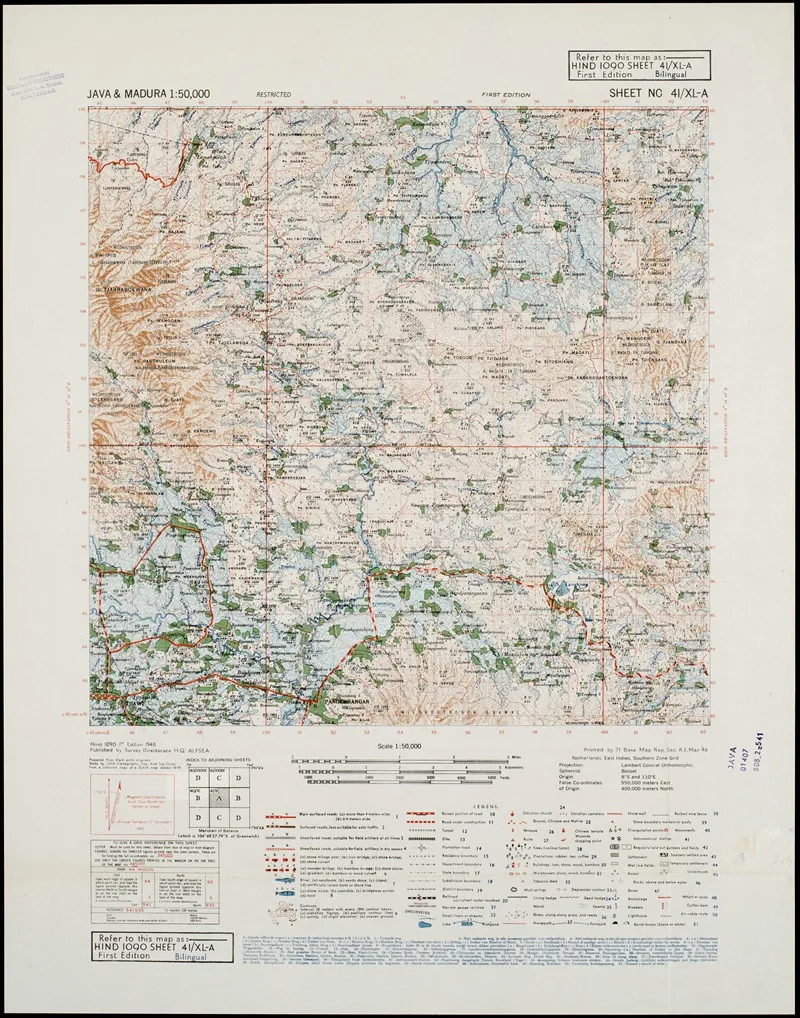 Java Madura Pl 052 Wall Art by U.S. Defence Mapping Agency - High-Resolution Digital Print