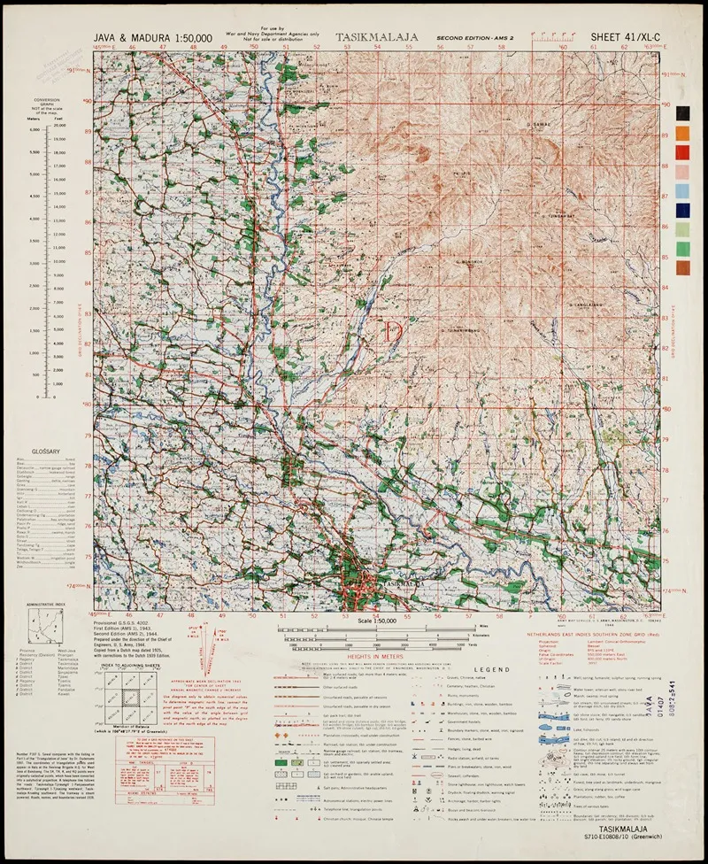 Java Madura Pl 055 Wall Art by U.S. Defence Mapping Agency - High-Resolution Digital Print