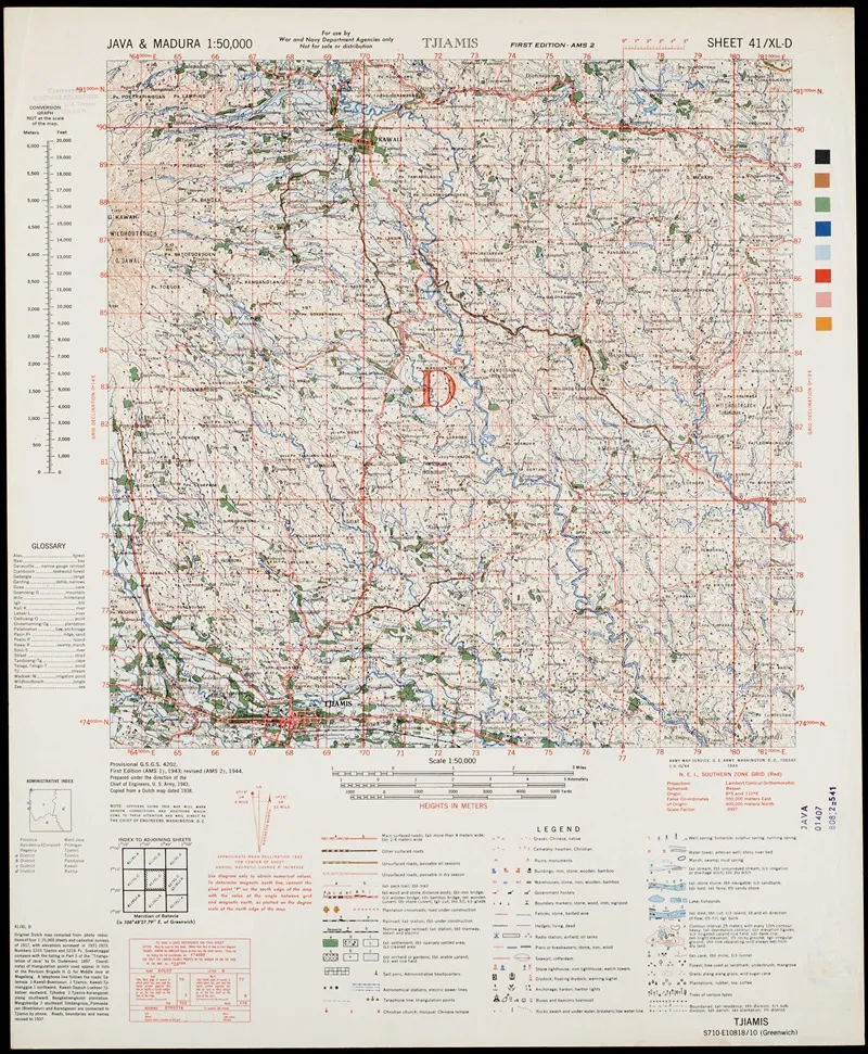 Java Madura Pl 056 Wall Art by U.S. Defence Mapping Agency - High-Resolution Digital Print