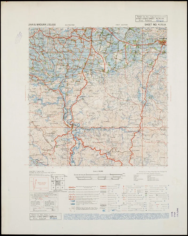 Java Madura Pl 057 Wall Art by U.S. Defence Mapping Agency - High-Resolution Digital Print