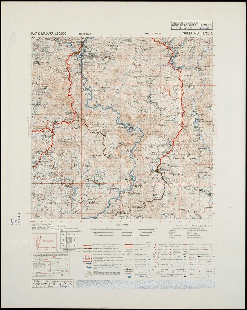 Java Madura Pl 059 Wall Art by U.S. Defence Mapping Agency - High-Resolution Digital Print