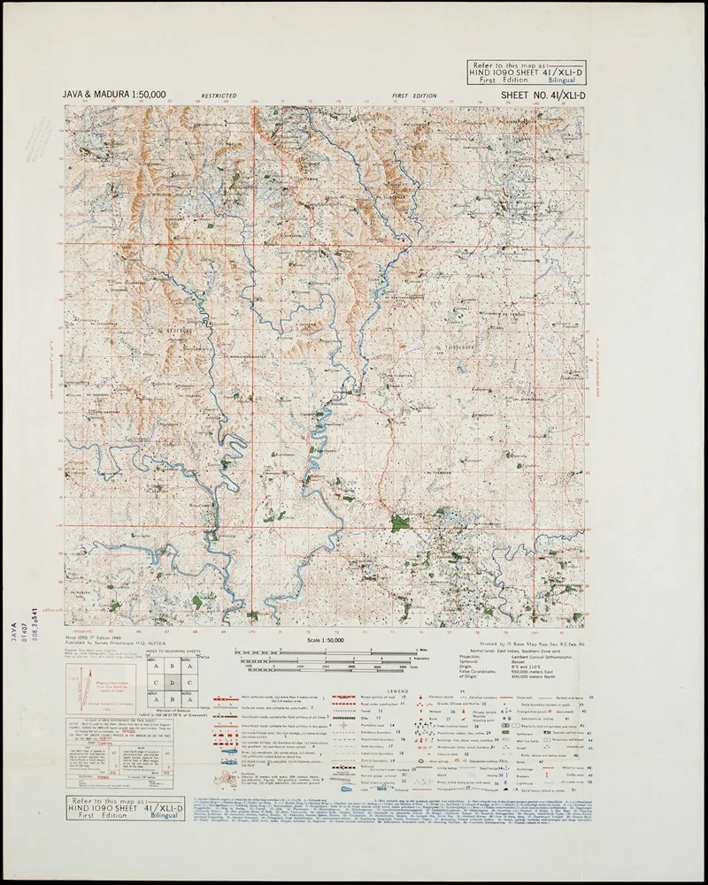 Java Madura Pl 060 Wall Art by U.S. Defence Mapping Agency - High-Resolution Digital Print