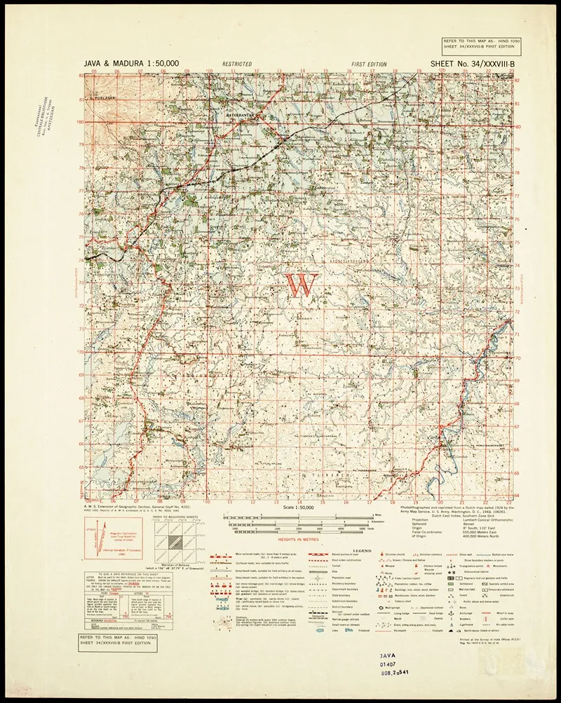 Java Madura Pl 065 Wall Art by U.S. Defence Mapping Agency - High-Resolution Digital Print