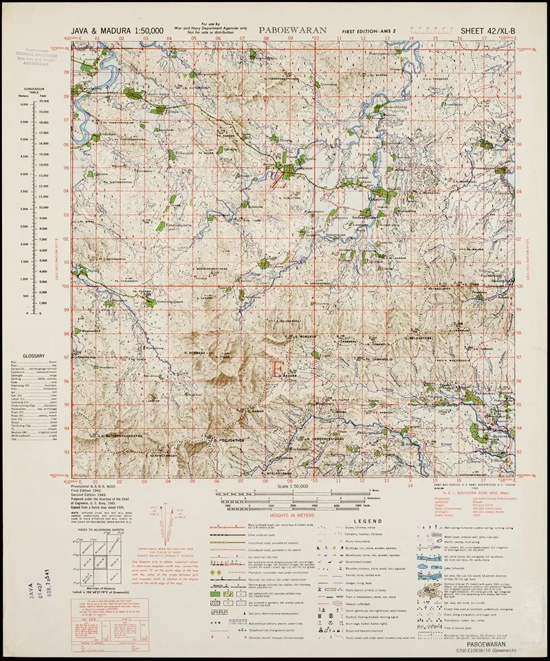 Java Madura Pl 070 Wall Art by U.S. Defence Mapping Agency - High-Resolution Digital Print