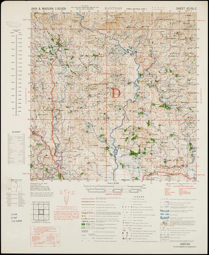 Java Madura Pl 071 Wall Art by U.S. Defence Mapping Agency - High-Resolution Digital Print