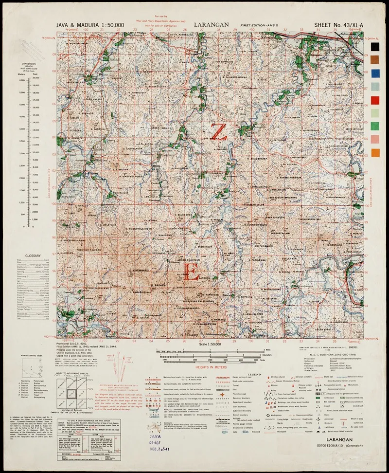 Java Madura Pl 082 Wall Art by U.S. Defence Mapping Agency - High-Resolution Digital Print