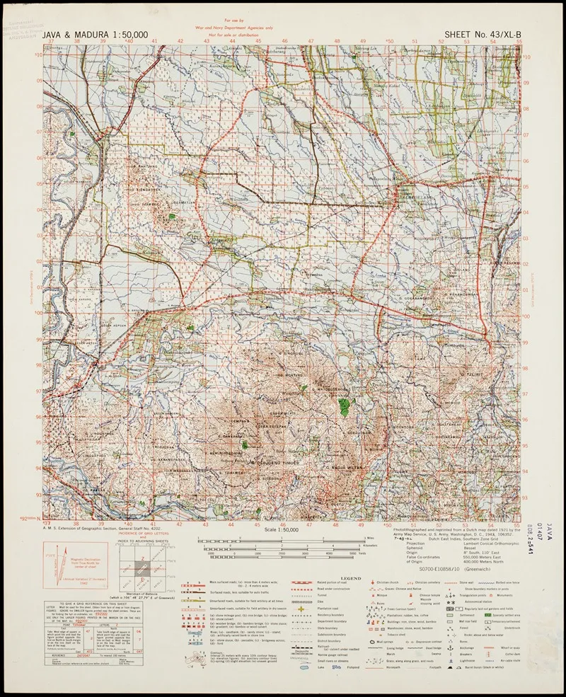 Java Madura Pl 083 Wall Art by U.S. Defence Mapping Agency - High-Resolution Digital Print