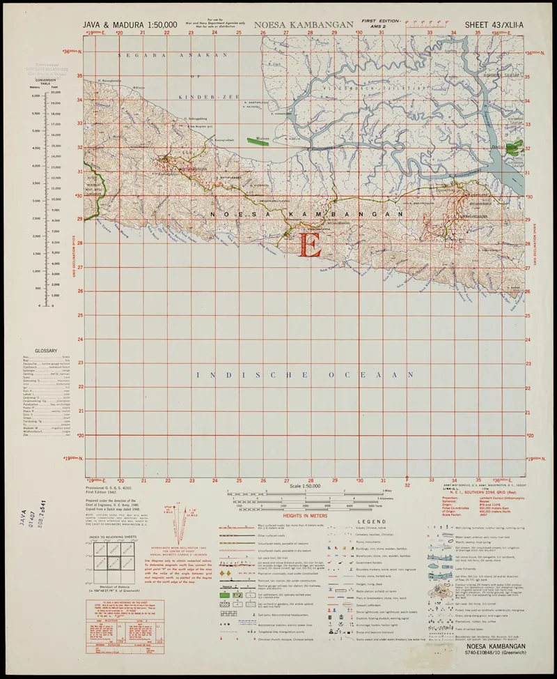 Java Madura Pl 091 Wall Art by U.S. Defence Mapping Agency - High-Resolution Digital Print