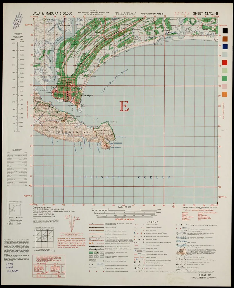 Java Madura Pl 092 Wall Art by U.S. Defence Mapping Agency - High-Resolution Digital Print