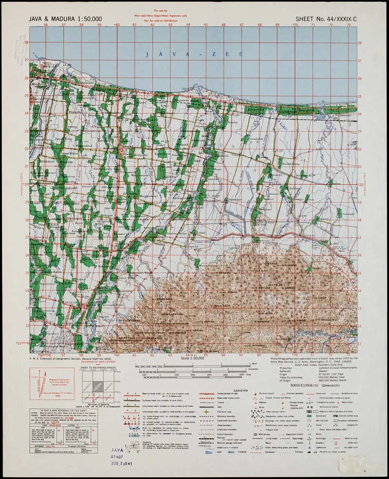 Java Madura Pl 093 Wall Art by U.S. Defence Mapping Agency - High-Resolution Digital Print