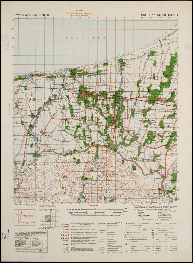 Java Madura Pl 094 Wall Art by U.S. Defence Mapping Agency - High-Resolution Digital Print