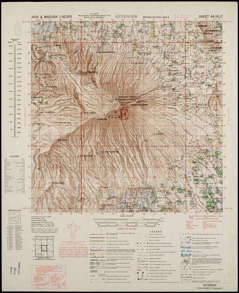 Java Madura Pl 097 Wall Art by U.S. Defence Mapping Agency - High-Resolution Digital Print