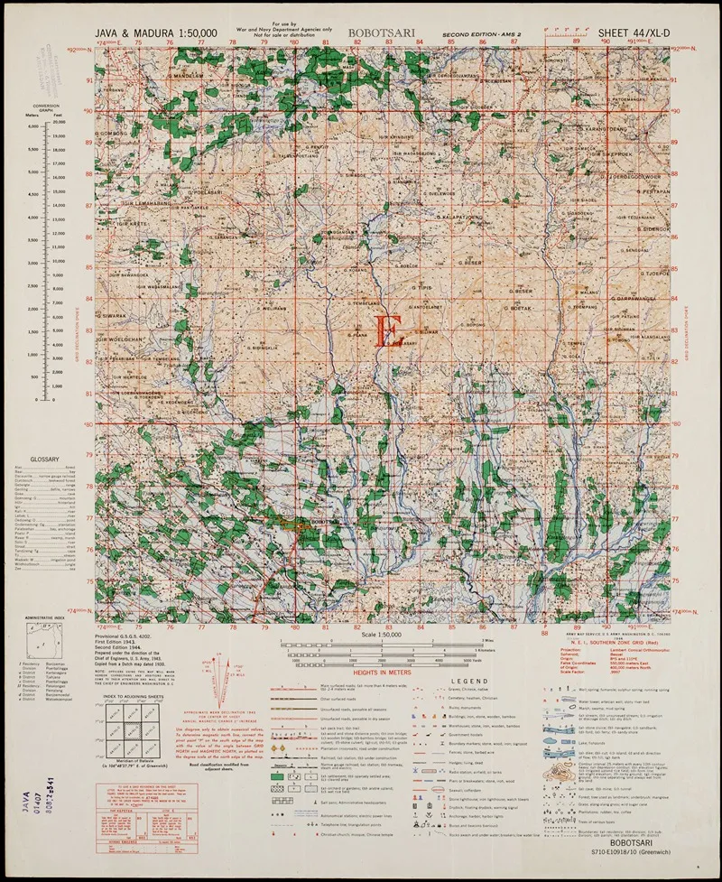Java Madura Pl 099 Wall Art by U.S. Defence Mapping Agency - High-Resolution Digital Print