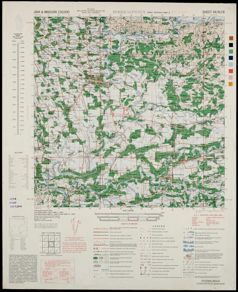 Java Madura Pl 101 Wall Art by U.S. Defence Mapping Agency - High-Resolution Digital Print