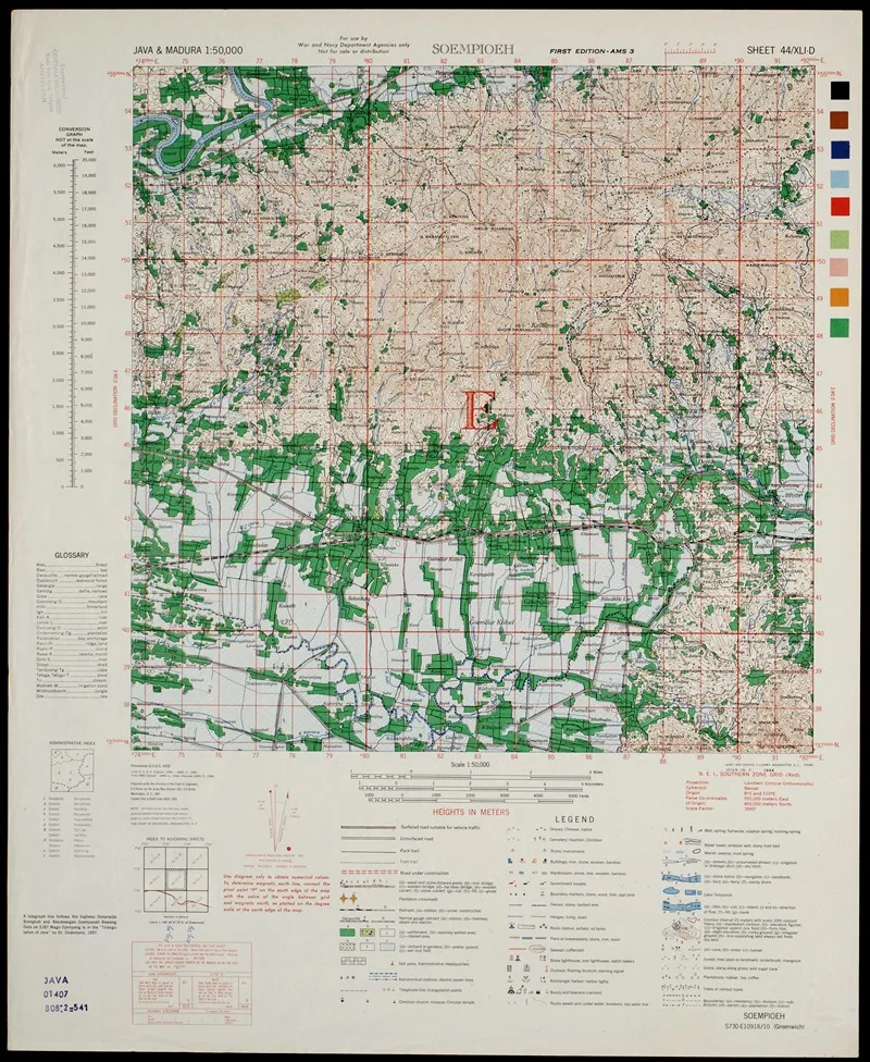 Java Madura Pl 103 Wall Art by U.S. Defence Mapping Agency - High-Resolution Digital Print