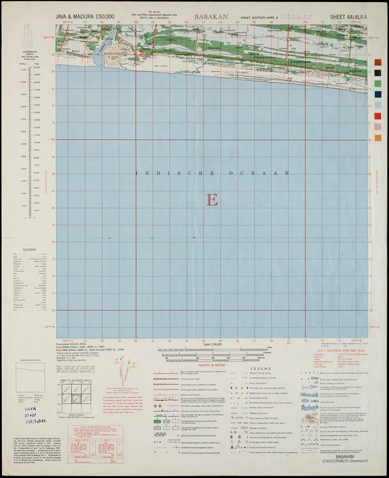 Java Madura Pl 104 Wall Art by U.S. Defence Mapping Agency - High-Resolution Digital Print