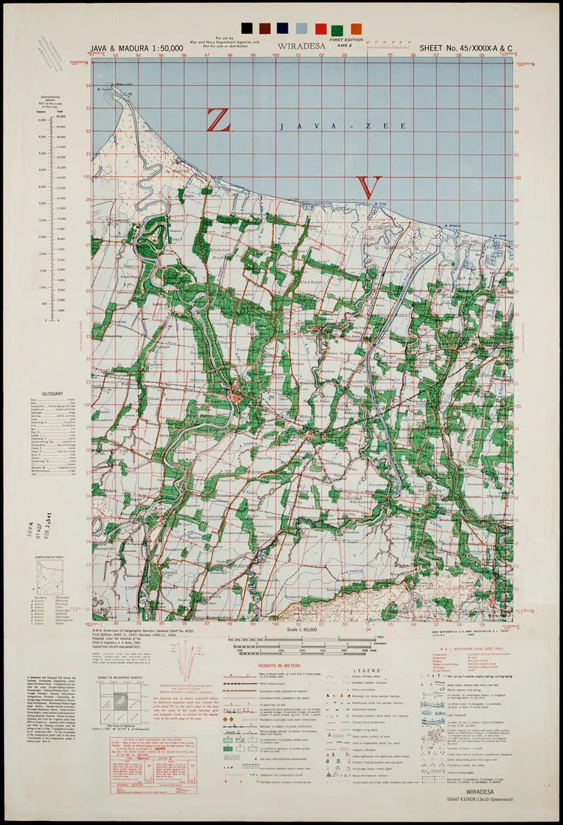 Java Madura Pl 106 Wall Art by U.S. Defence Mapping Agency - High-Resolution Digital Print