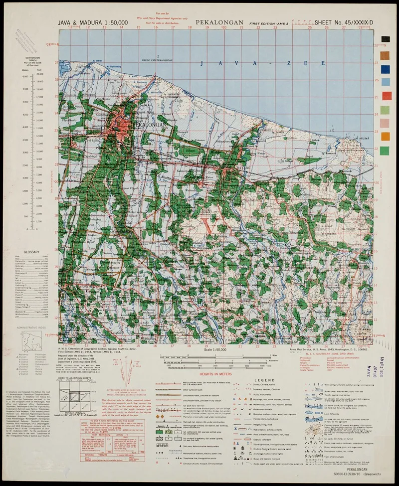 Java Madura Pl 107 Wall Art by U.S. Defence Mapping Agency - High-Resolution Digital Print