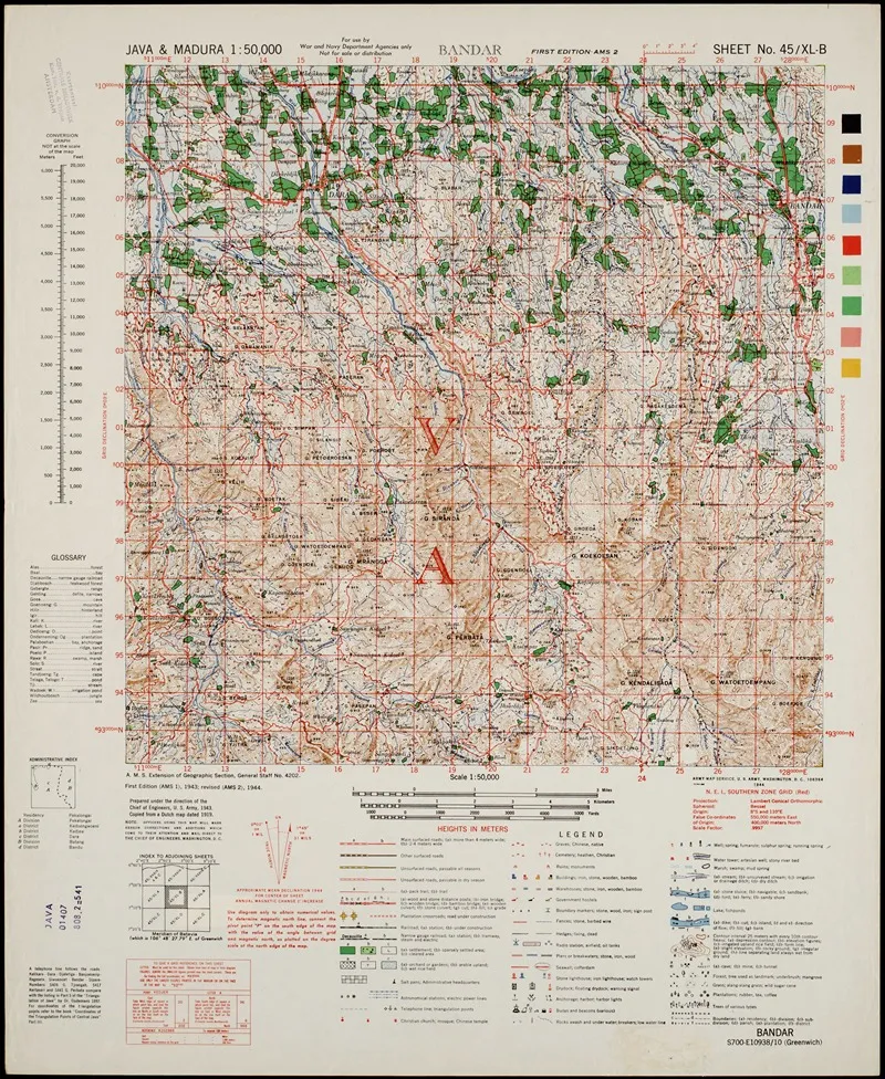 Java Madura Pl 110 Wall Art by U.S. Defence Mapping Agency - High-Resolution Digital Print