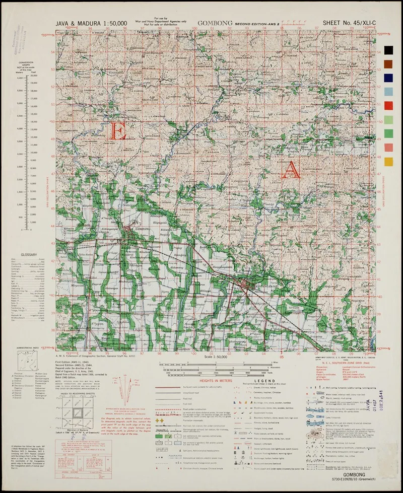 Java Madura Pl 115 Wall Art by U.S. Defence Mapping Agency - High-Resolution Digital Print