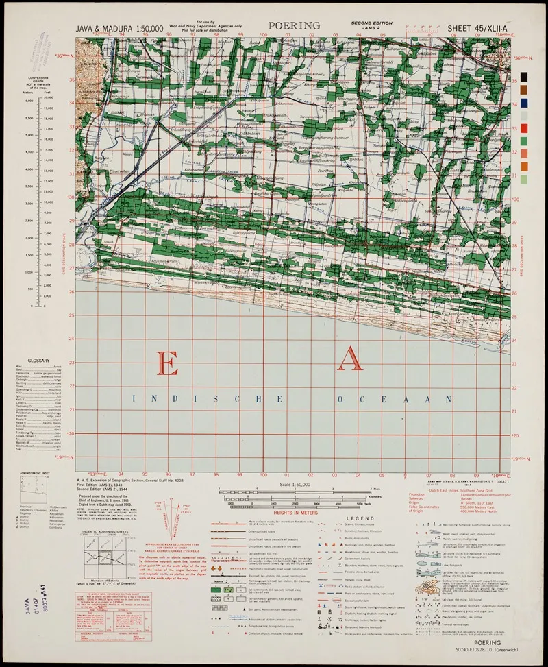 Java Madura Pl 117 Wall Art by U.S. Defence Mapping Agency - High-Resolution Digital Print