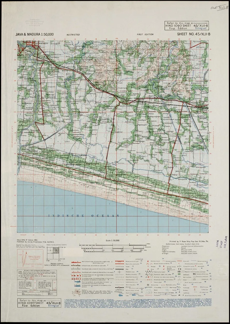 Java Madura Pl 118 Wall Art by U.S. Defence Mapping Agency - High-Resolution Digital Print