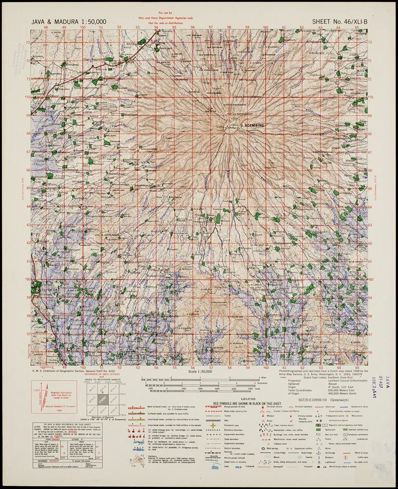 Java Madura Pl 127 Wall Art by U.S. Defence Mapping Agency - High-Resolution Digital Print