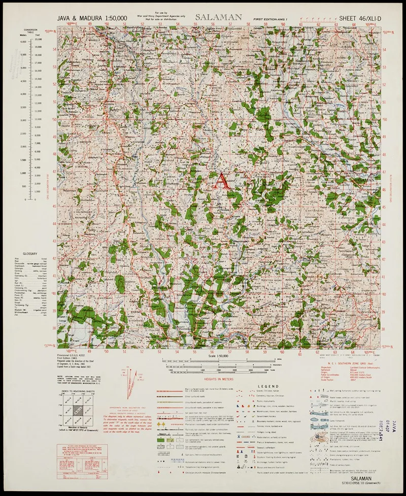 Java Madura Pl 129 Wall Art by U.S. Defence Mapping Agency - High-Resolution Digital Print