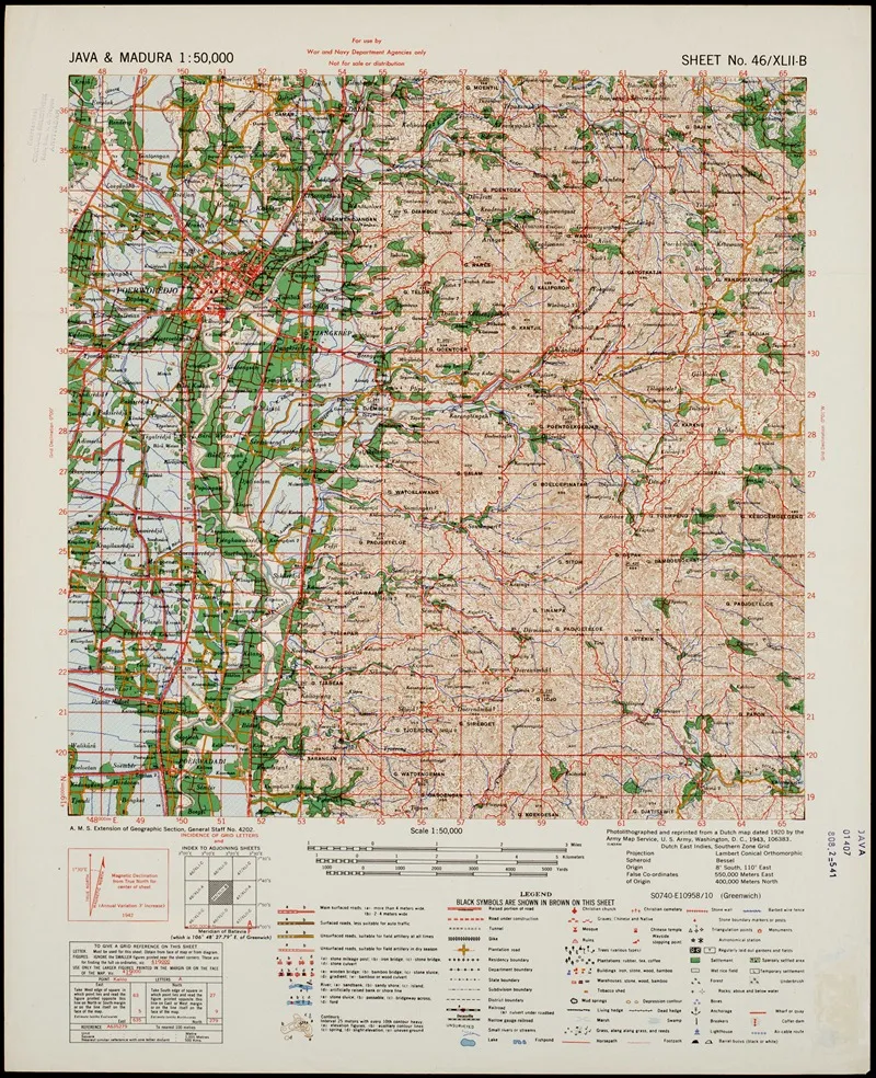 Java Madura Pl 132 Wall Art by U.S. Defence Mapping Agency - High-Resolution Digital Print
