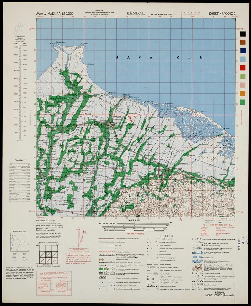 Java Madura Pl 135 Wall Art by U.S. Defence Mapping Agency - High-Resolution Digital Print