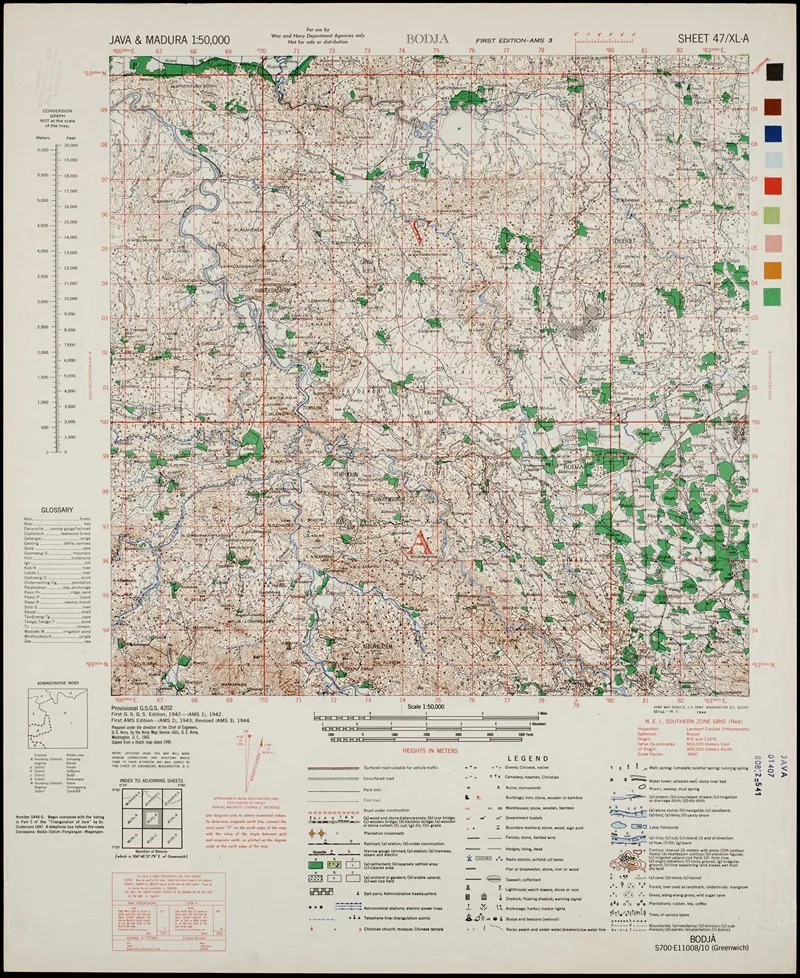 Java Madura Pl 137 Wall Art by U.S. Defence Mapping Agency - High-Resolution Digital Print