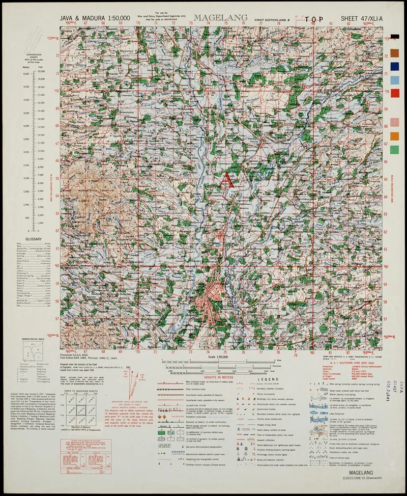 Java Madura Pl 141 Wall Art by U.S. Defence Mapping Agency - High-Resolution Digital Print